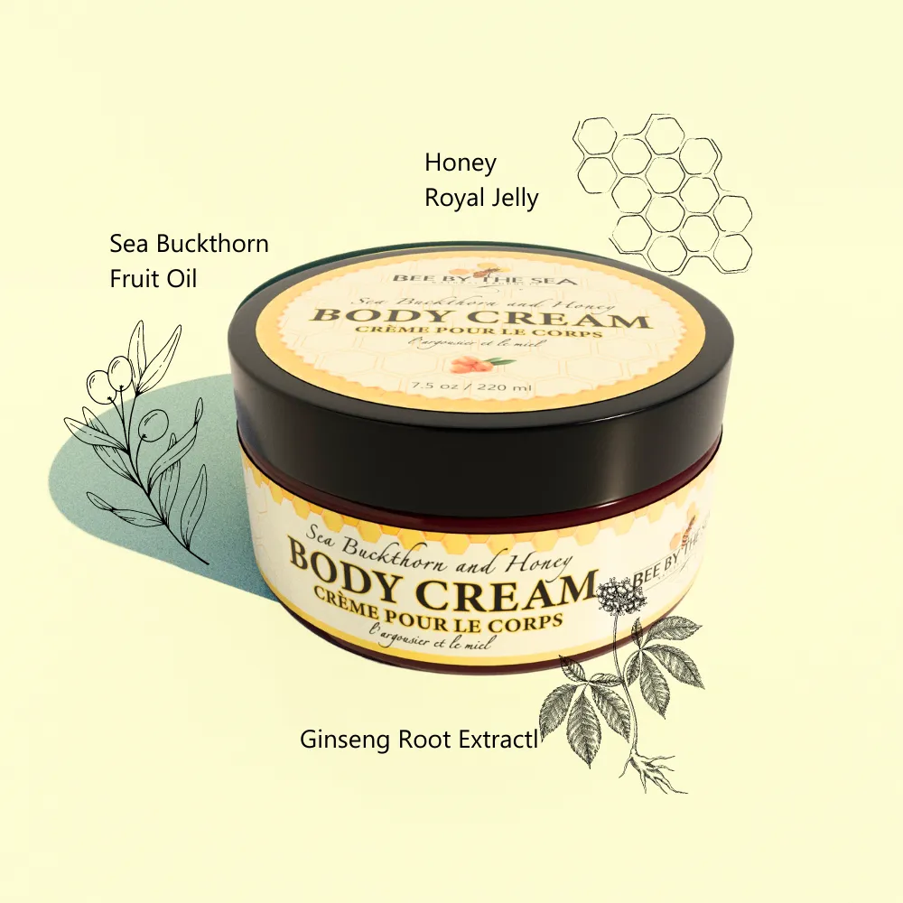 Bee by the Sea Body Cream 75ml / 2.5oz to 220ml / 6oz