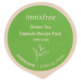 Capsule Recipe Pack Mask - Green Tea by Innisfree for Unisex - 0.33 oz Mask