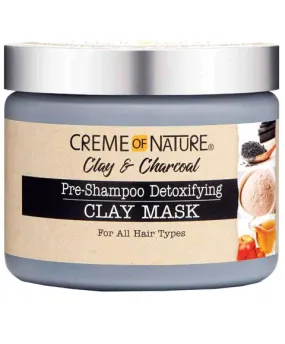 Creme Of Nature Clay And Charcoal Pre Shampoo Detoxifying Clay Mask