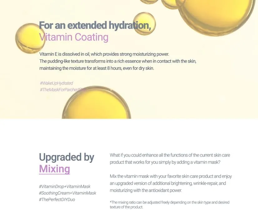 DEAR KLAIRS Freshly Juiced Vitamin E Mask | Brightening & Hydrating Sleeping Mask