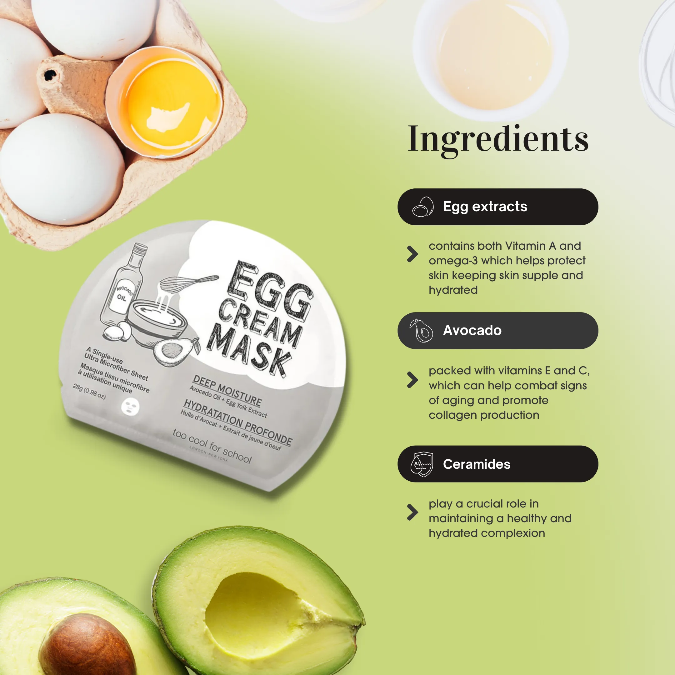 Egg Cream Mask (Deep Moisture)
