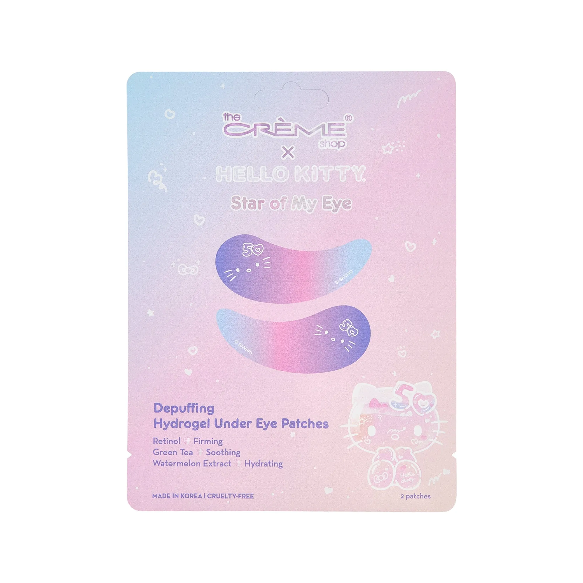 Hello Kitty 50 Star of My Eye Depuffing Under Eye Patches