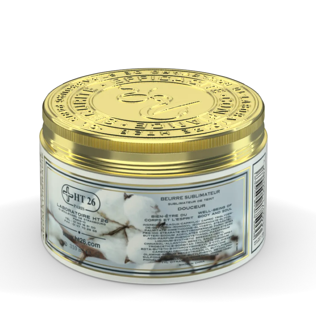 HT26 Body Butter & Deep Moisturizers  Cream -  All Skin Types  - Cotton flower Scent  – 10.82 oz