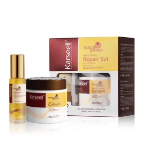 KARSEELL Maca Essence Power Collagen Hair Mask 500 ML & Argan Oil 50 ML Repair Set