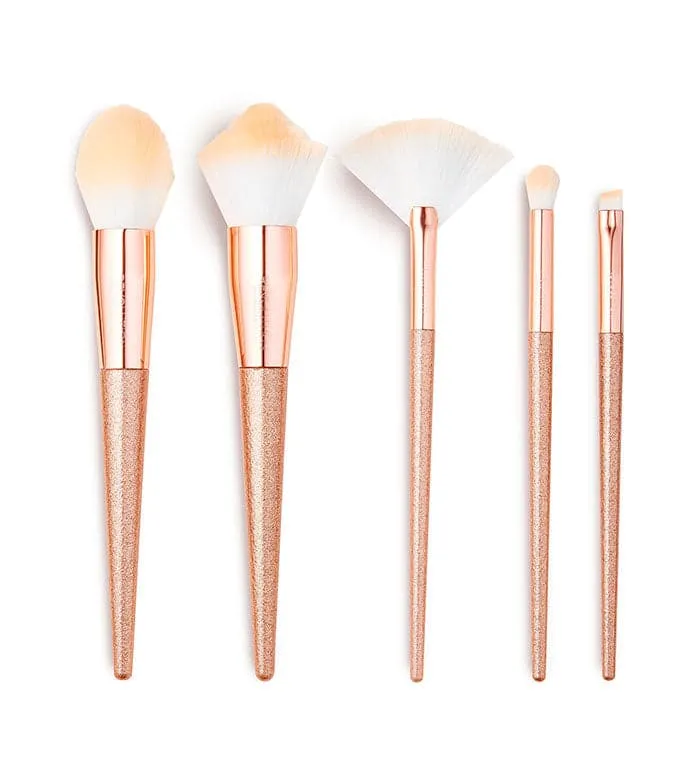 Makeup Revolution Precious Stone Brush Set Rose Quartz