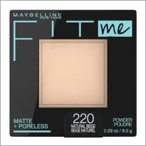 Maybelline Fit Me Matte   Poreless Pressed Powder - 220 Natural Beige