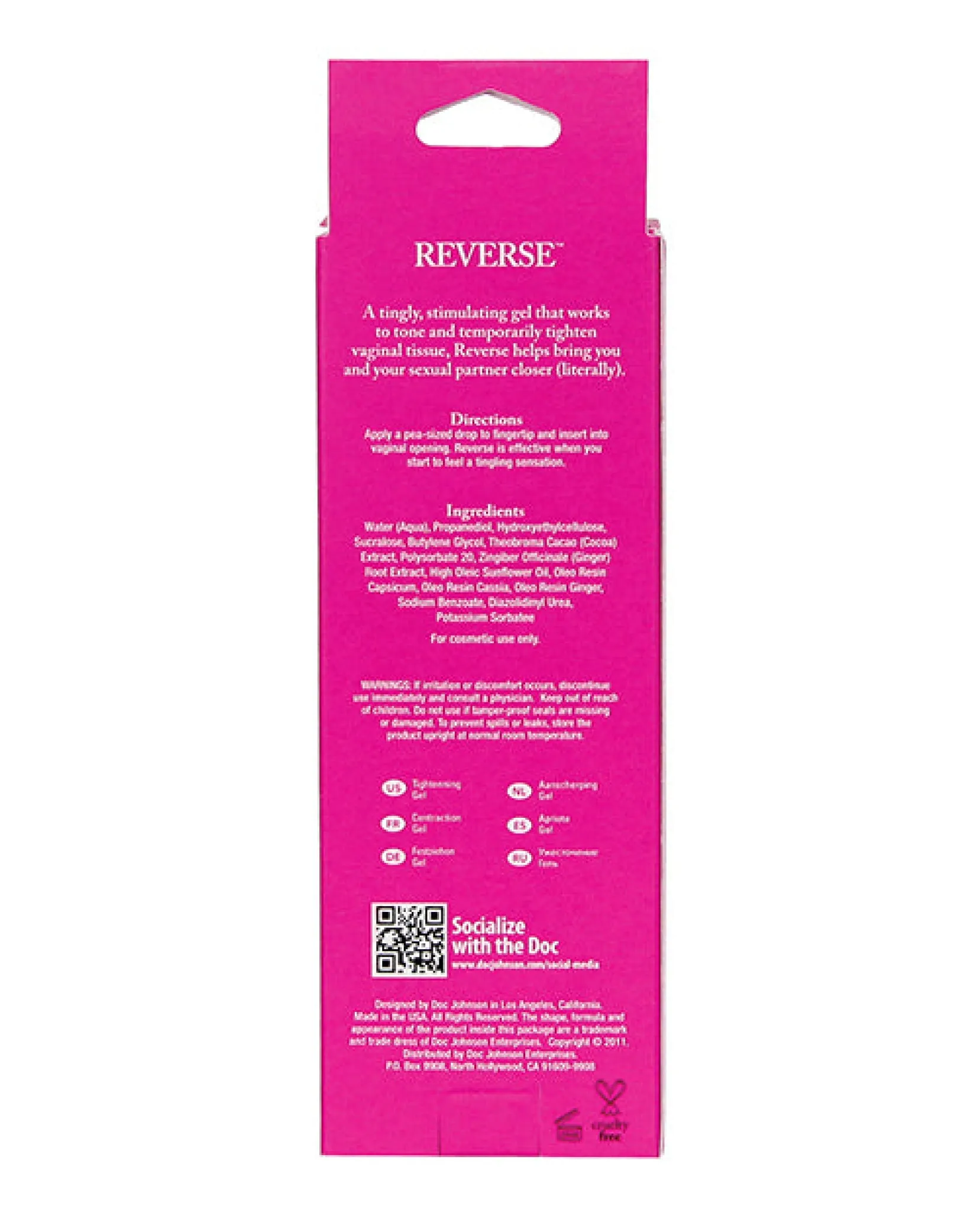 Reverse Vaginal Tightening Cream For Women - 2 Oz Tube