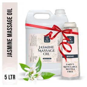 Rubz Jasmine Massage Oil | Moisturizing & Nourishing Body Massage Oil for Men & Women | Best for Aromatherapy & Full Body Spa | 5 Litre