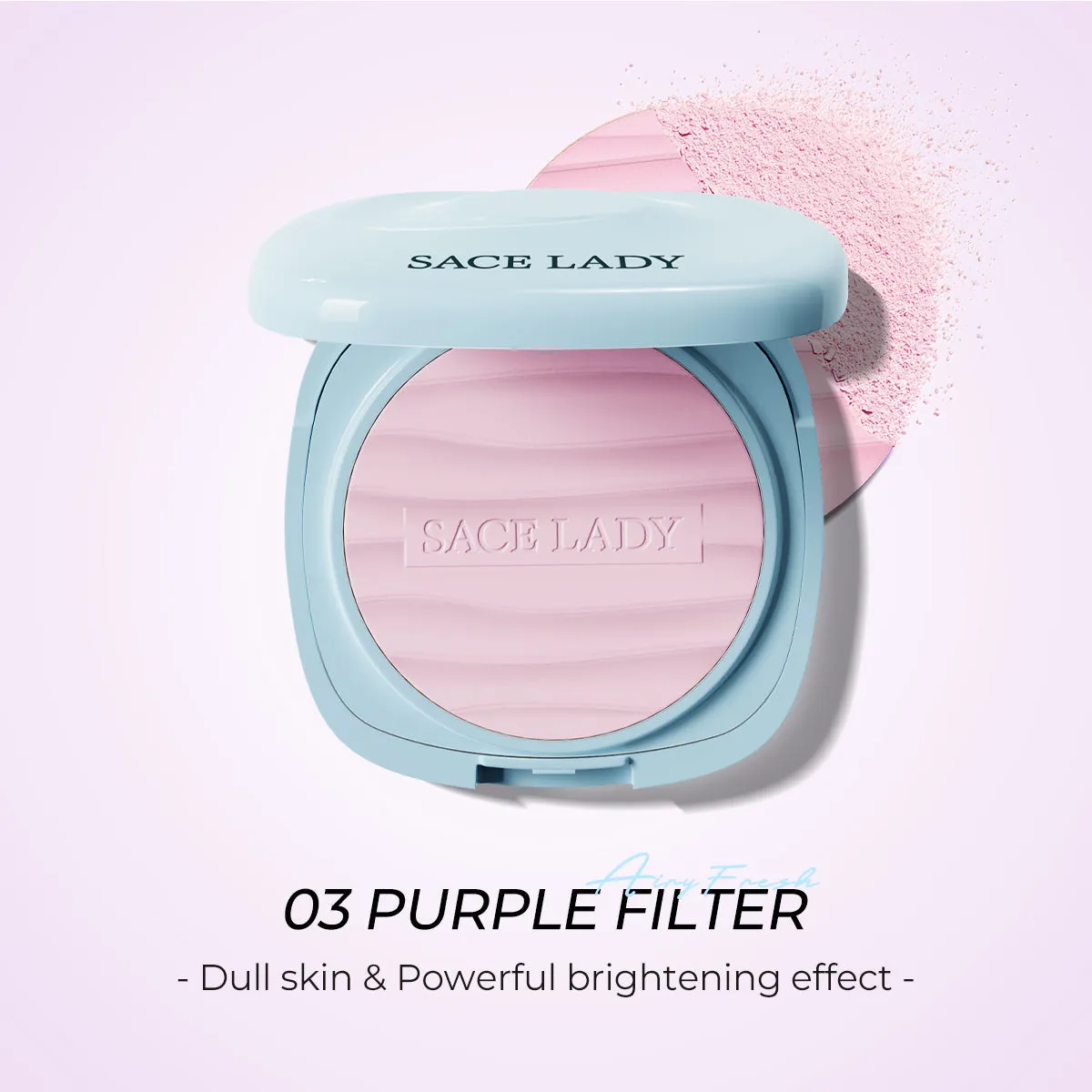 SACE LADY Oil Control Pressed Powder – Ultra-Fine, Blurring Matte Finish, Long-Lasting & Lightweight