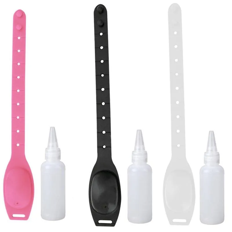 Silicone Bracelet Wristband Sanitiser Disinfectant Gel Dispenser