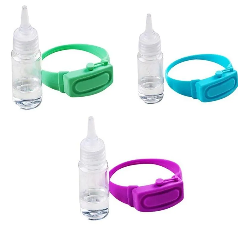 Silicone Bracelet Wristband Sanitiser Disinfectant Gel Dispenser