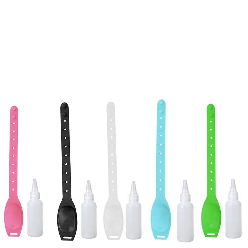 Silicone Bracelet Wristband Sanitiser Disinfectant Gel Dispenser