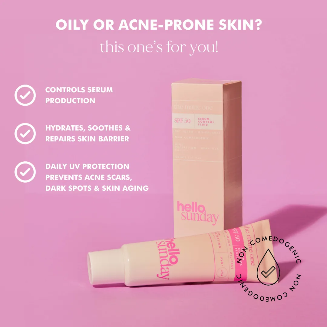 The Matte One Sebum Control Face Moisturiser with CBD Extract