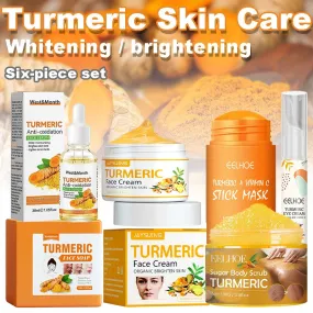 Turmeric   'Brightening  Glow' Skincare Care  6-pcs. Set