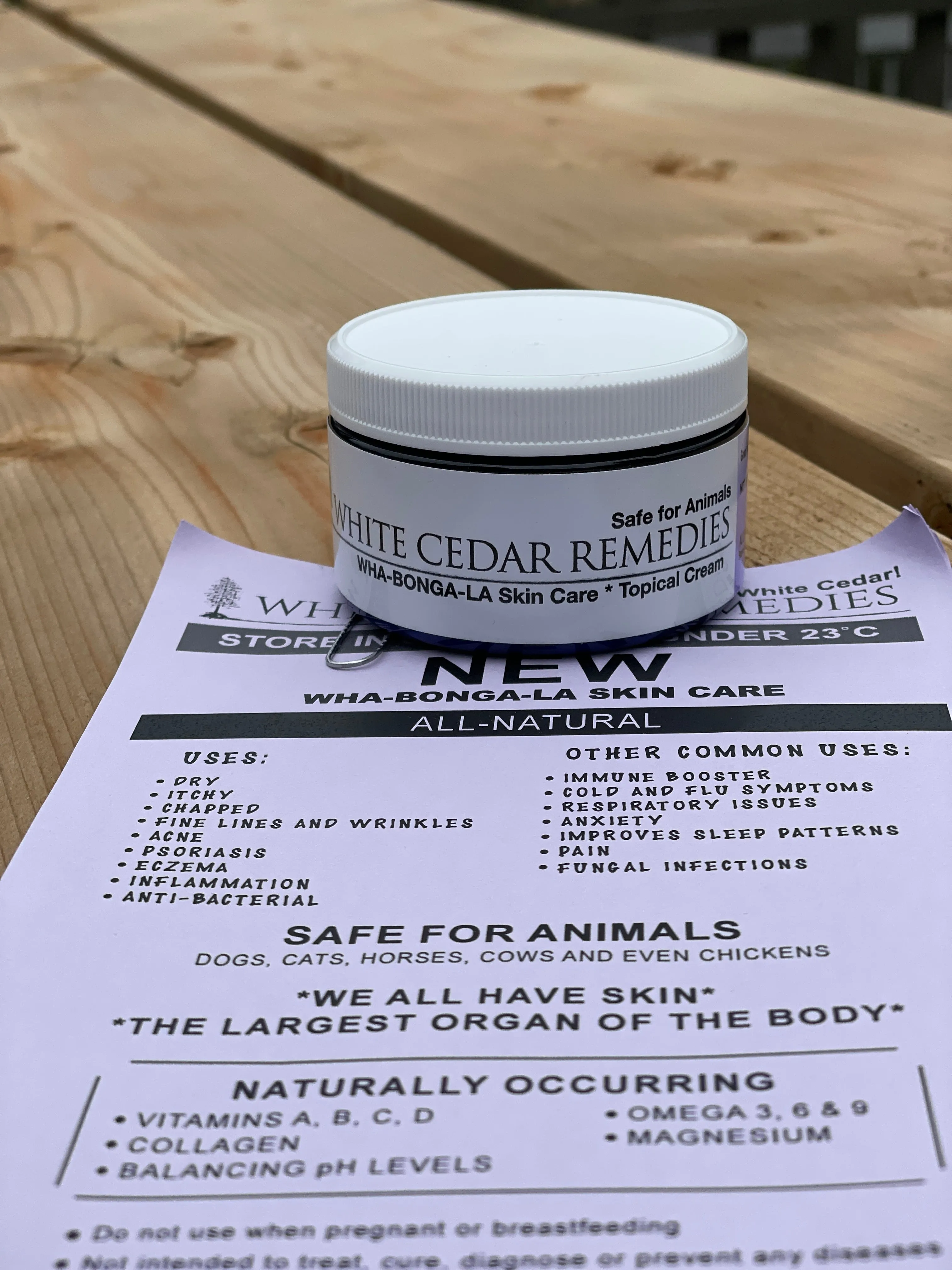 White Cedar Remedies - Skin Cream